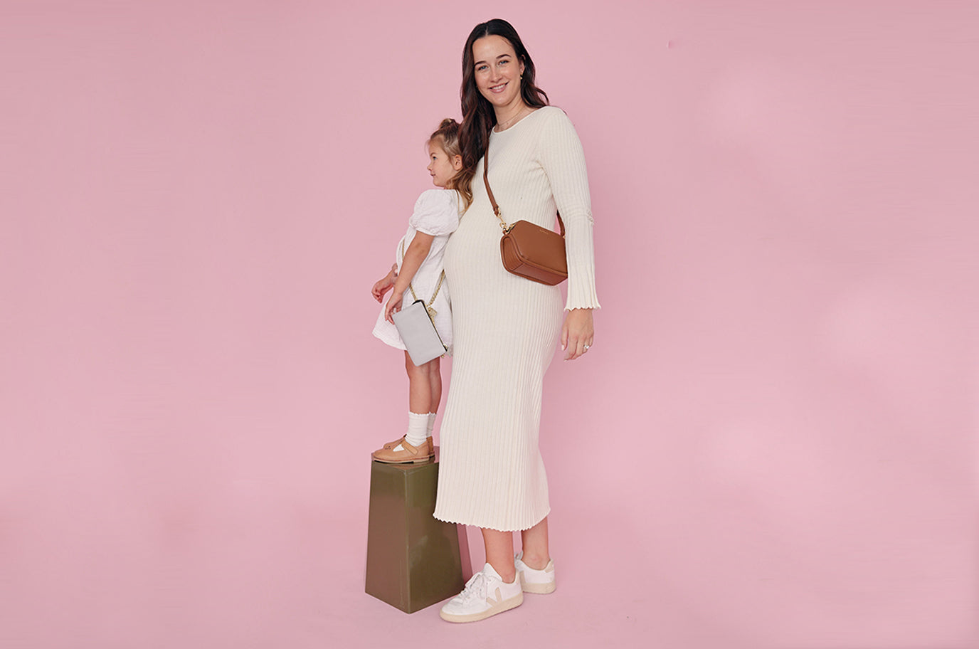 skye ross wearing saben for mothers day campaign odile tan