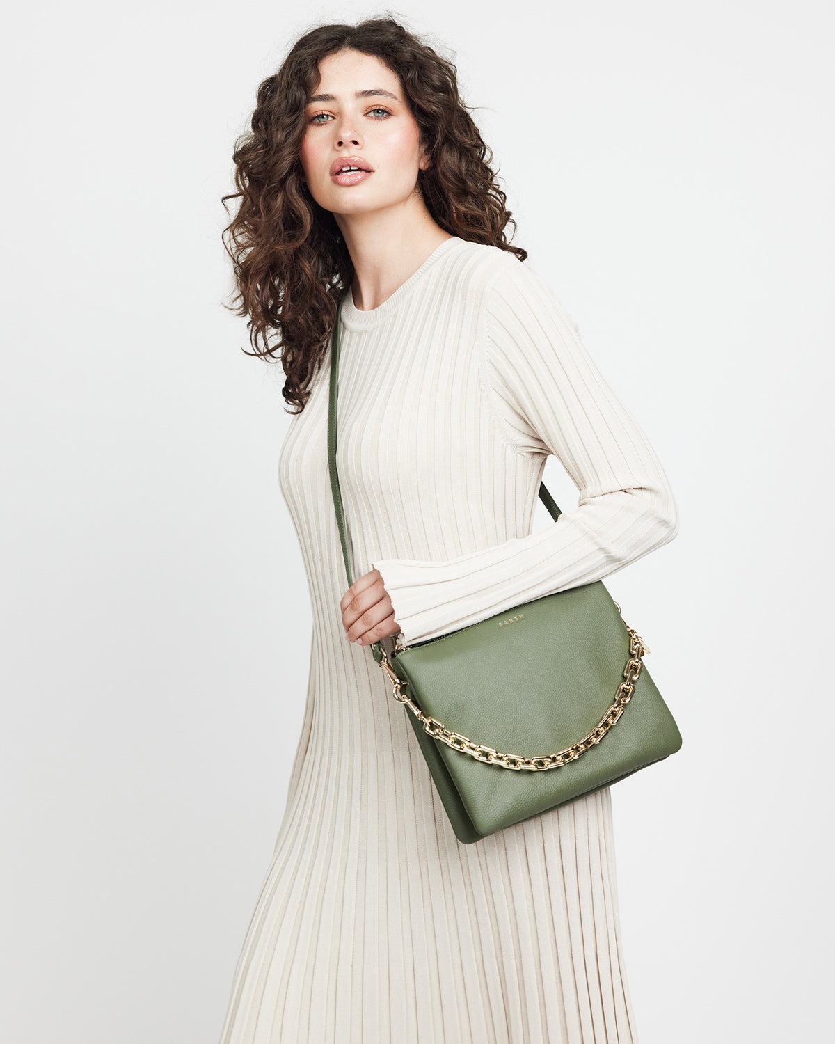 Matilda Crossbody Cactus + Chunky Chain