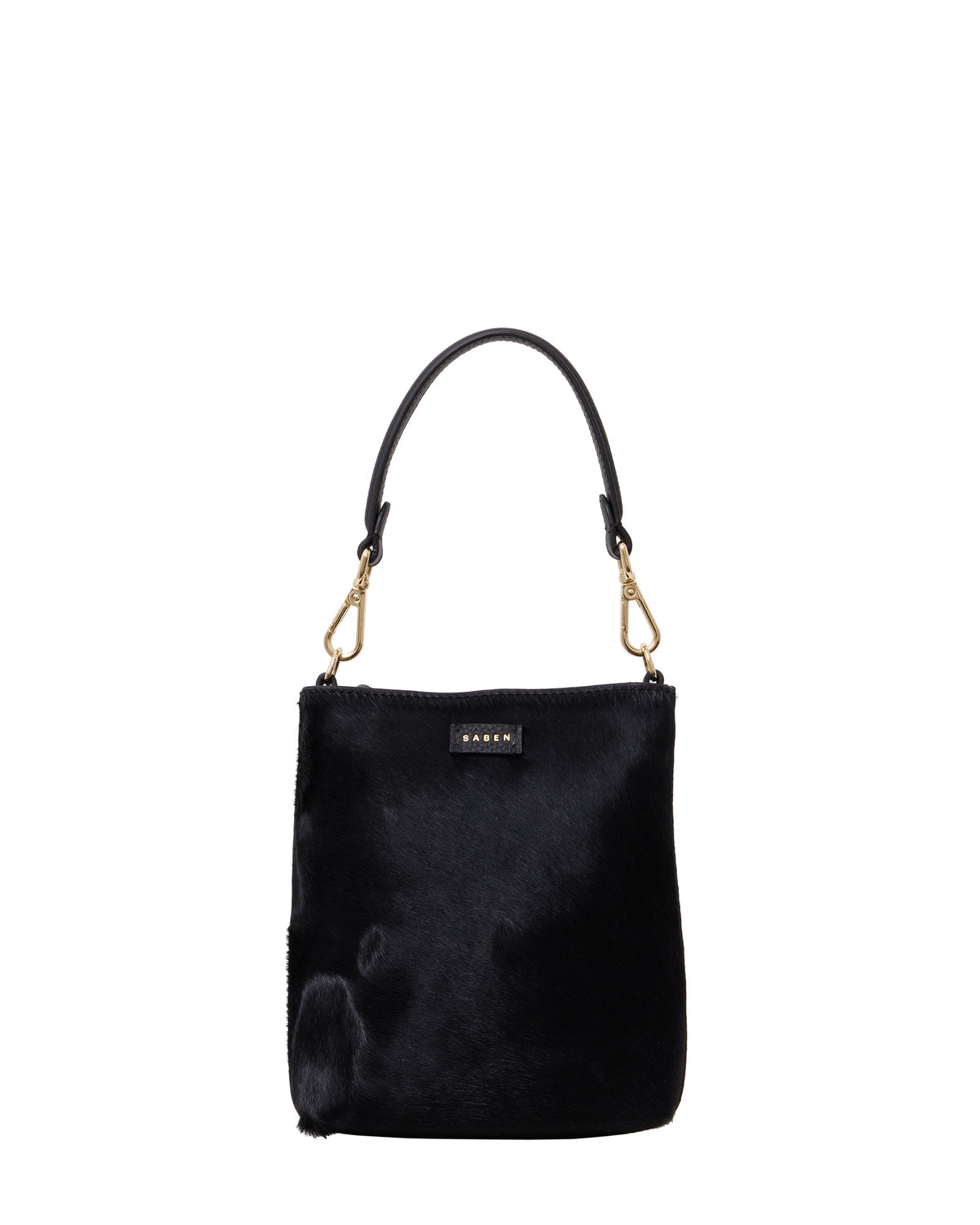 Coco Mini Bag Black + Black Hair Calf